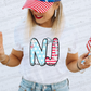 Patriotic States  with bow(Dropdown)-DTF
