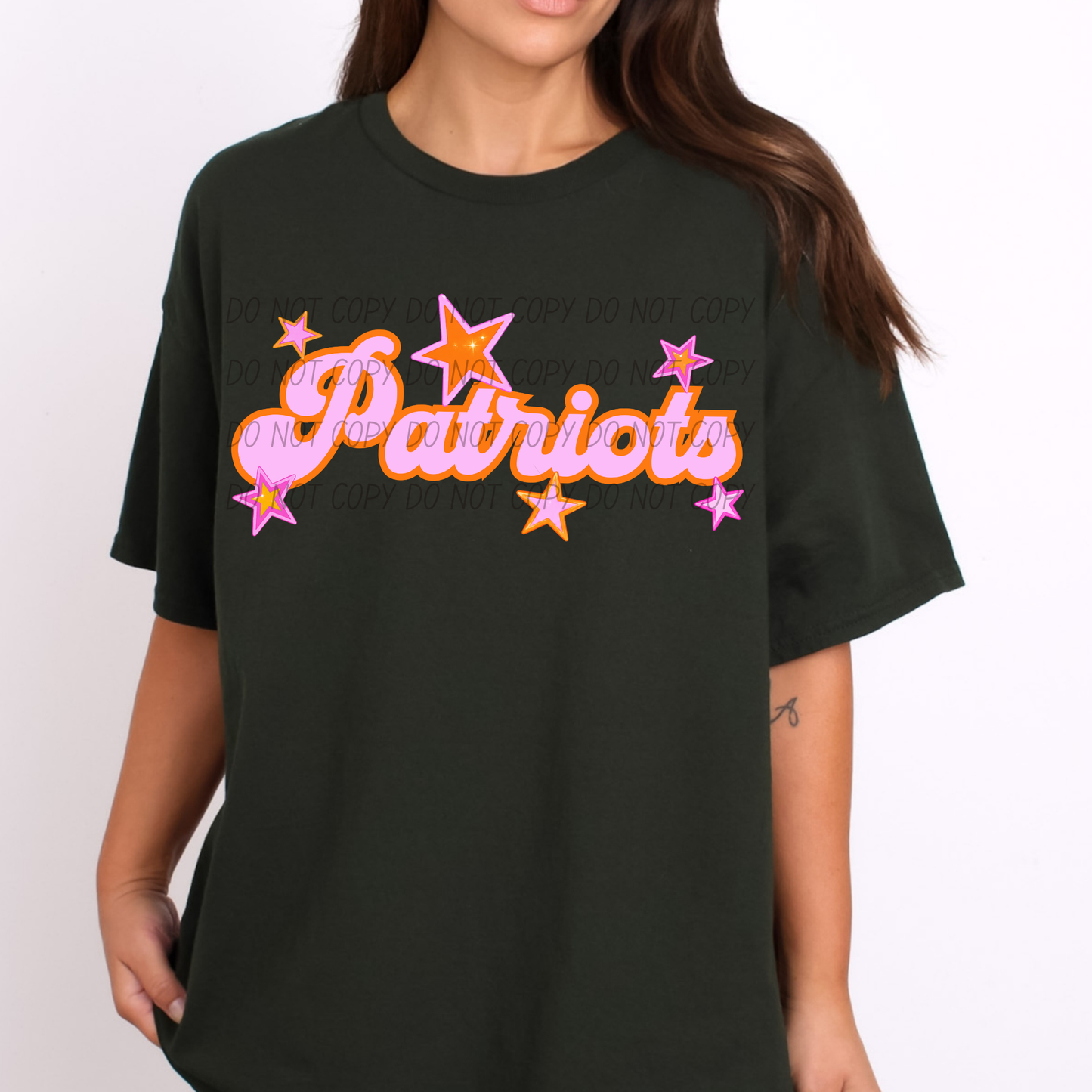 Pink Orange Stars Mascot (Dropdown)- DTF&UV