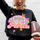 Football Pink Orange Stars Mascot (Dropdown)- DTF&UV