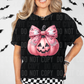 PINK JACK O LANTERN bow-dtf