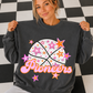 Basketball Pink Orange Stars Mascot (Dropdown)- DTF&UV