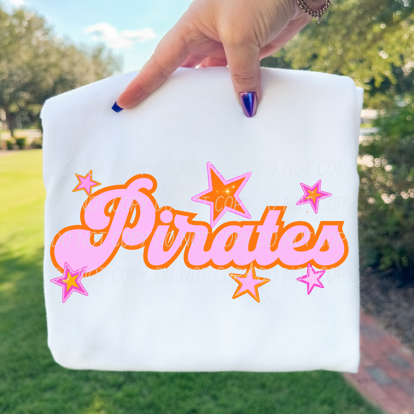 Pink Orange Stars Mascot (Dropdown)- DTF&UV