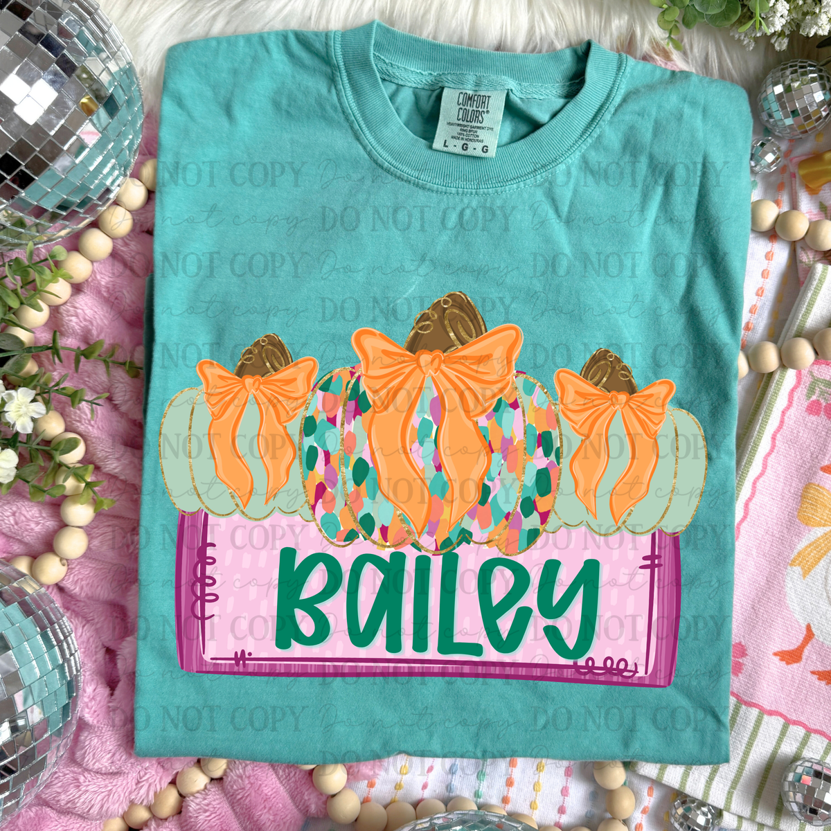 Pumpkin trio custom Fall- DTF