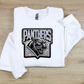 Panthers square faux sequin-DTF