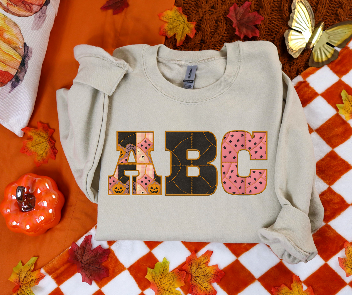 Pastel Halloween PatchCustom (ANY NAME, ANY MASCOT)-DTF&UV