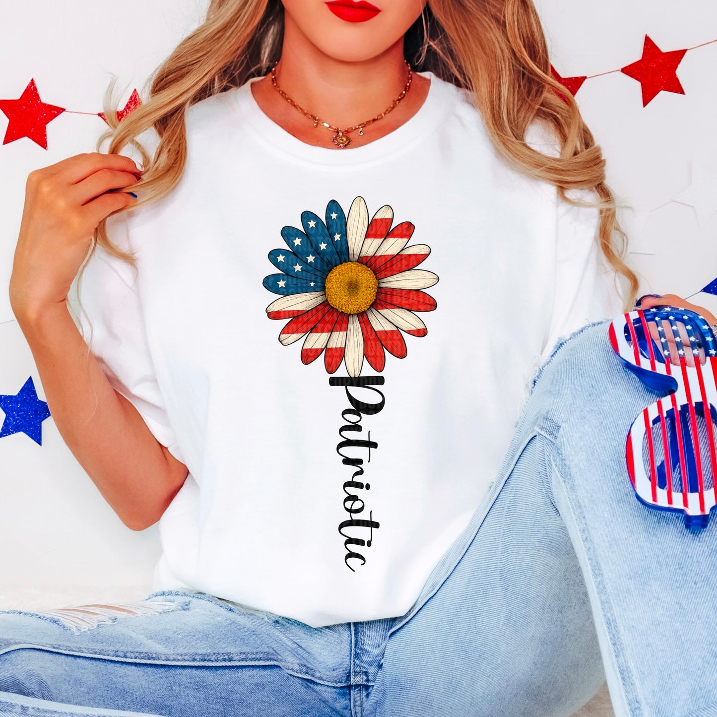 Patriotic Sunflower-DTF&UV