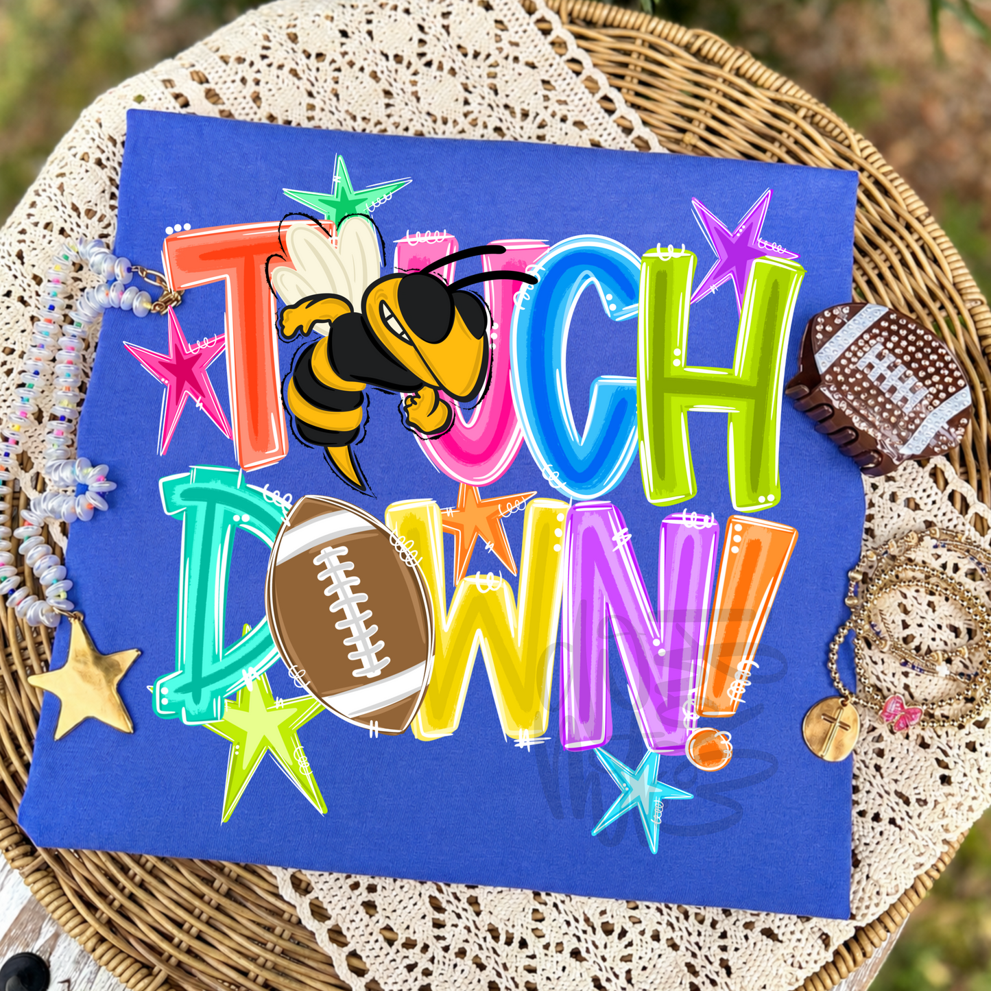 Hornets yellow jackets Touch Down-DTF&UV