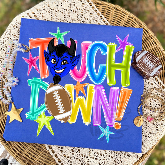Blue Devils Touch Down-DTF&UV