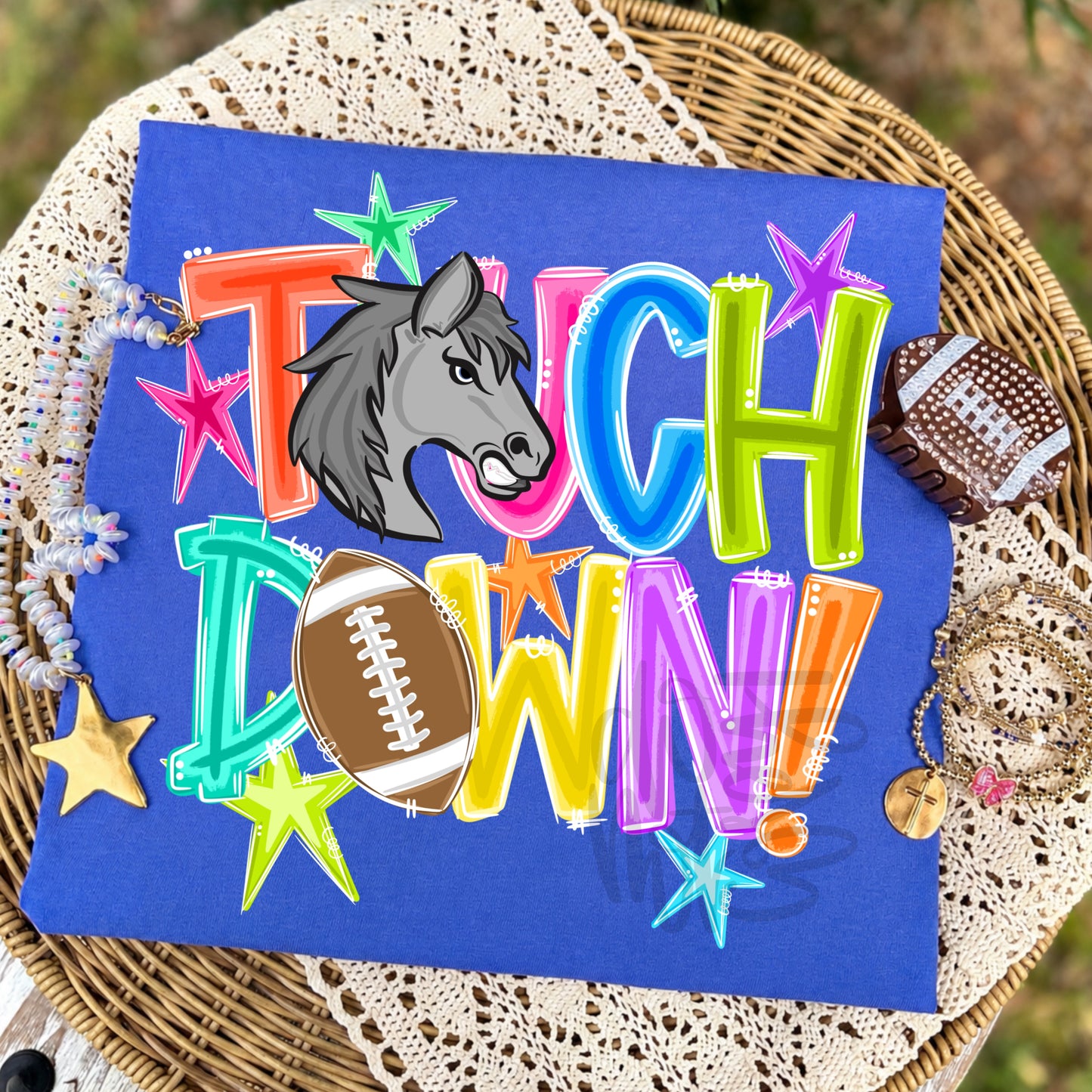 Mustangs Brocos Touch Down-DTF&UV