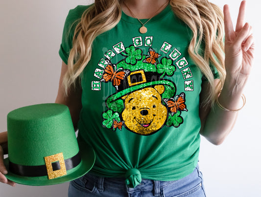Happy go lucky pooh-DTF