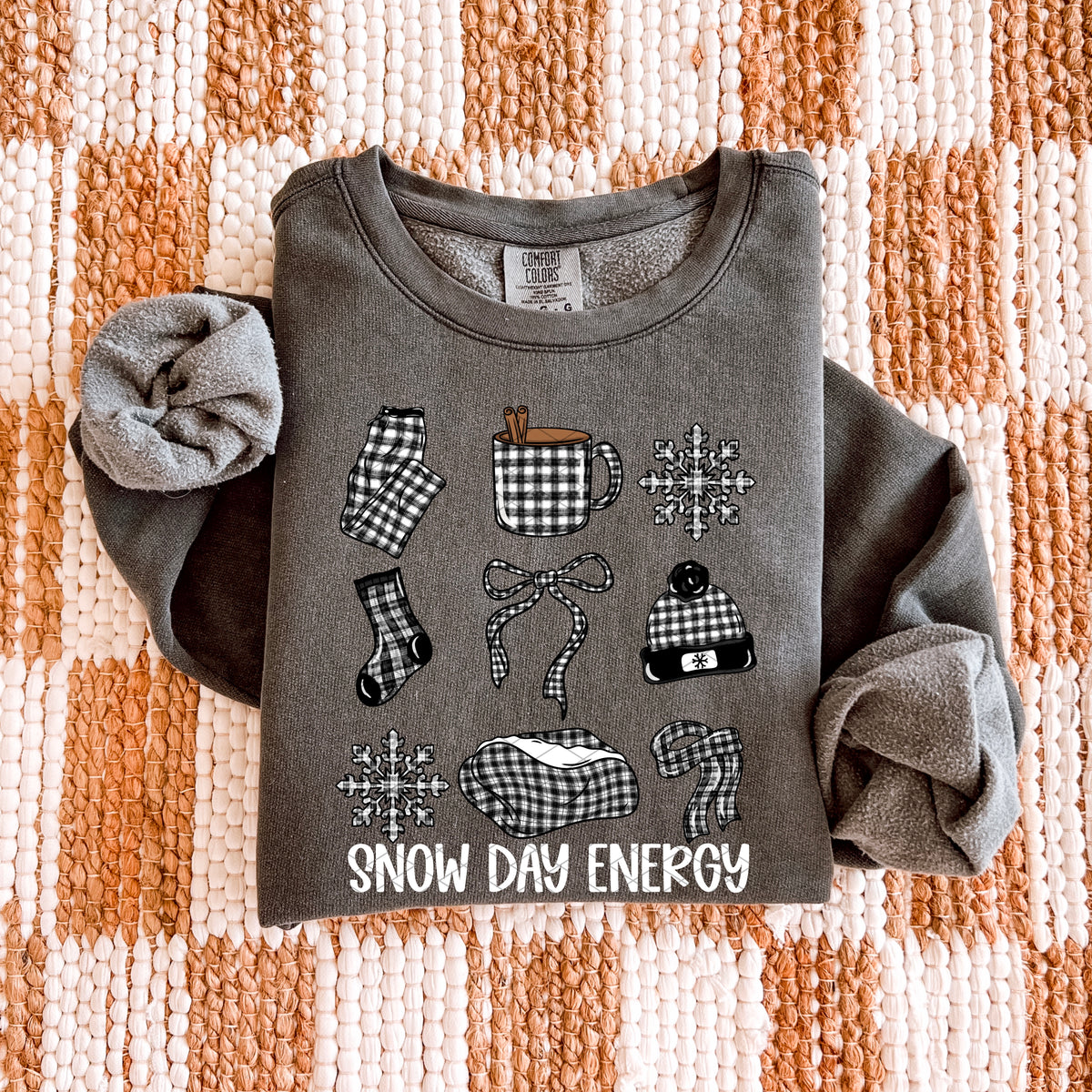 Plaid Snow Day Energy -DTF&UV