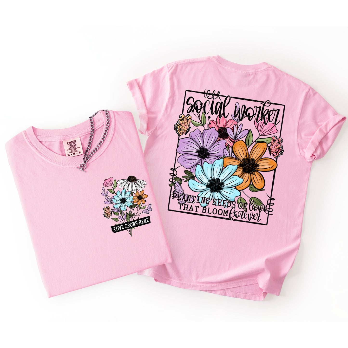 Seeds of love DROPDOWN (Includes pocket and Back)-DTF&UV