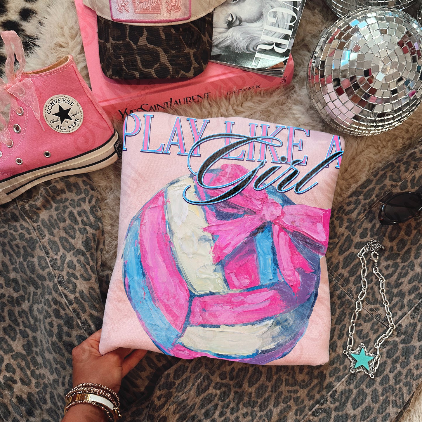 Play Like a Girl Volleyball -DTF&UV