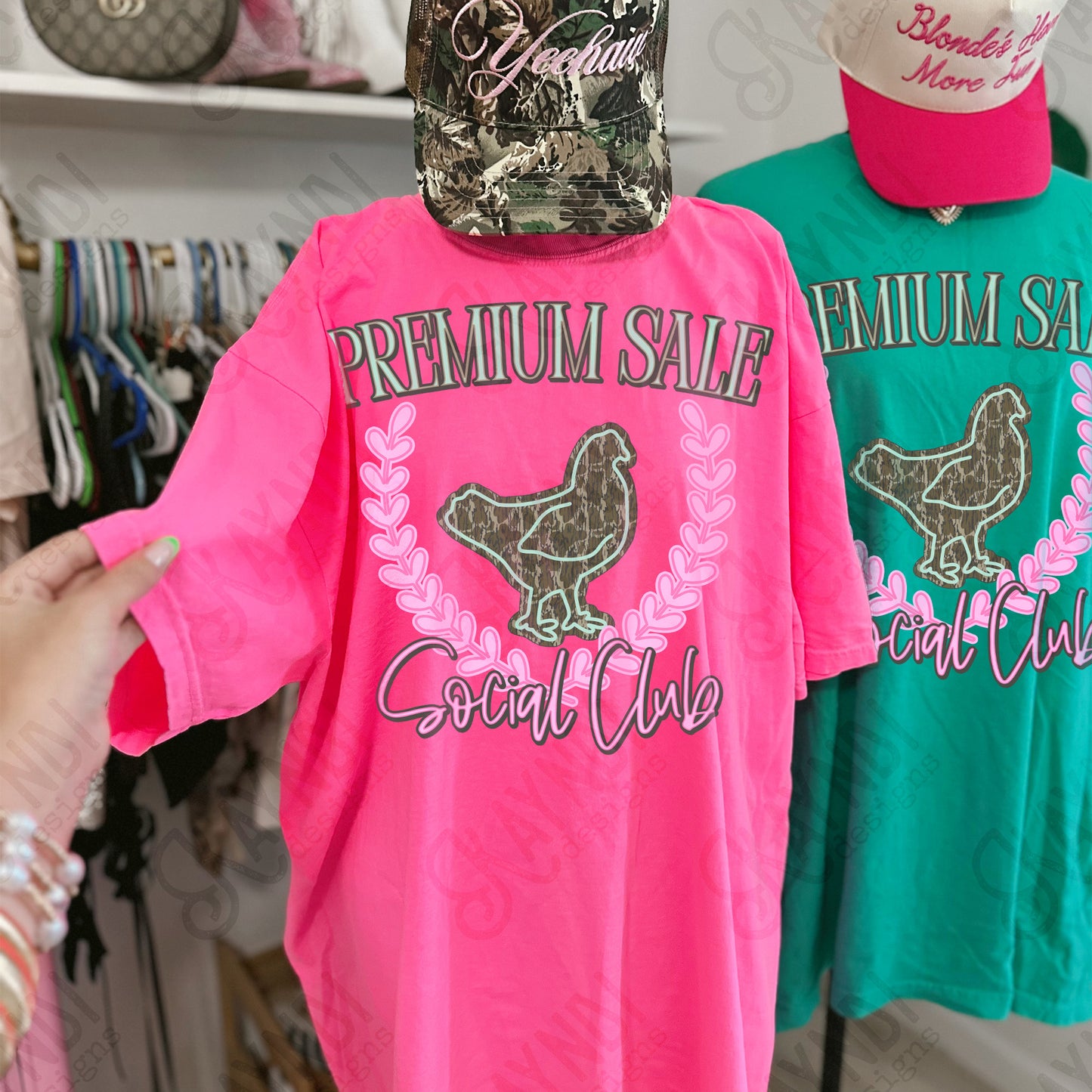Premium Sale Social Club Chicken Camo-DTF&UV