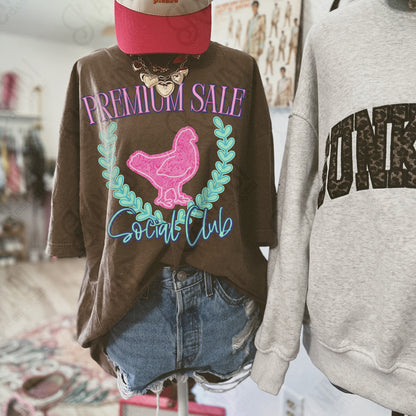 Premium Sale Social Club Chicken pink-DTF&UV