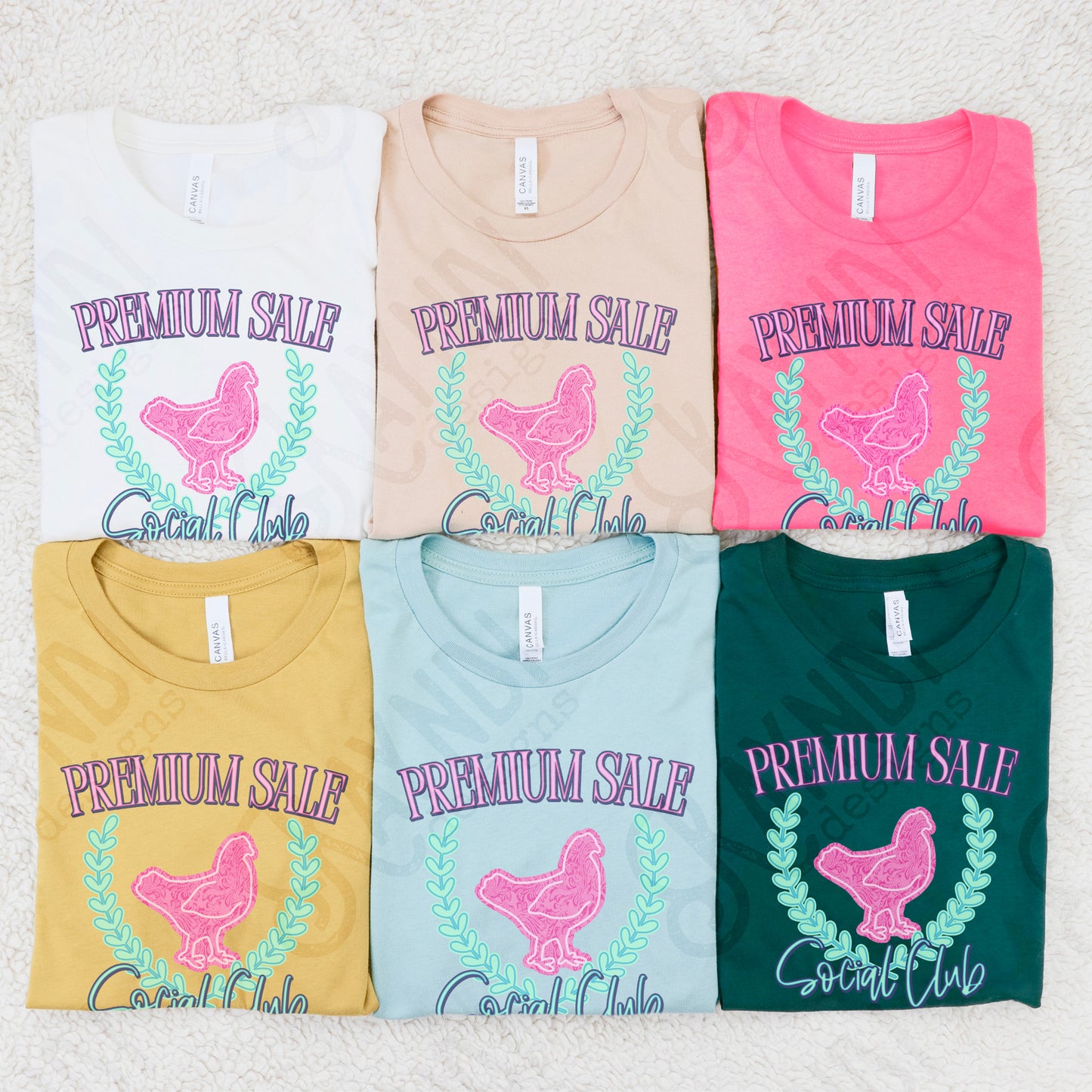 Premium Sale Social Club Chicken pink-DTF&UV