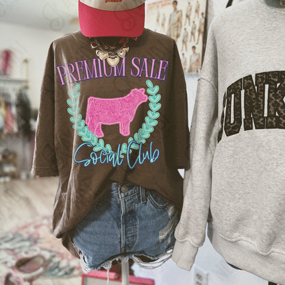 Premium Sale Social Club Cow Leather -DTF&UV