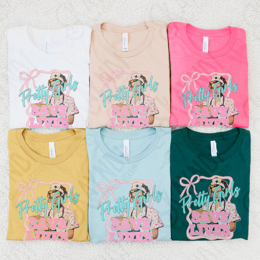 Pretty girls saves lives-DTF&UV