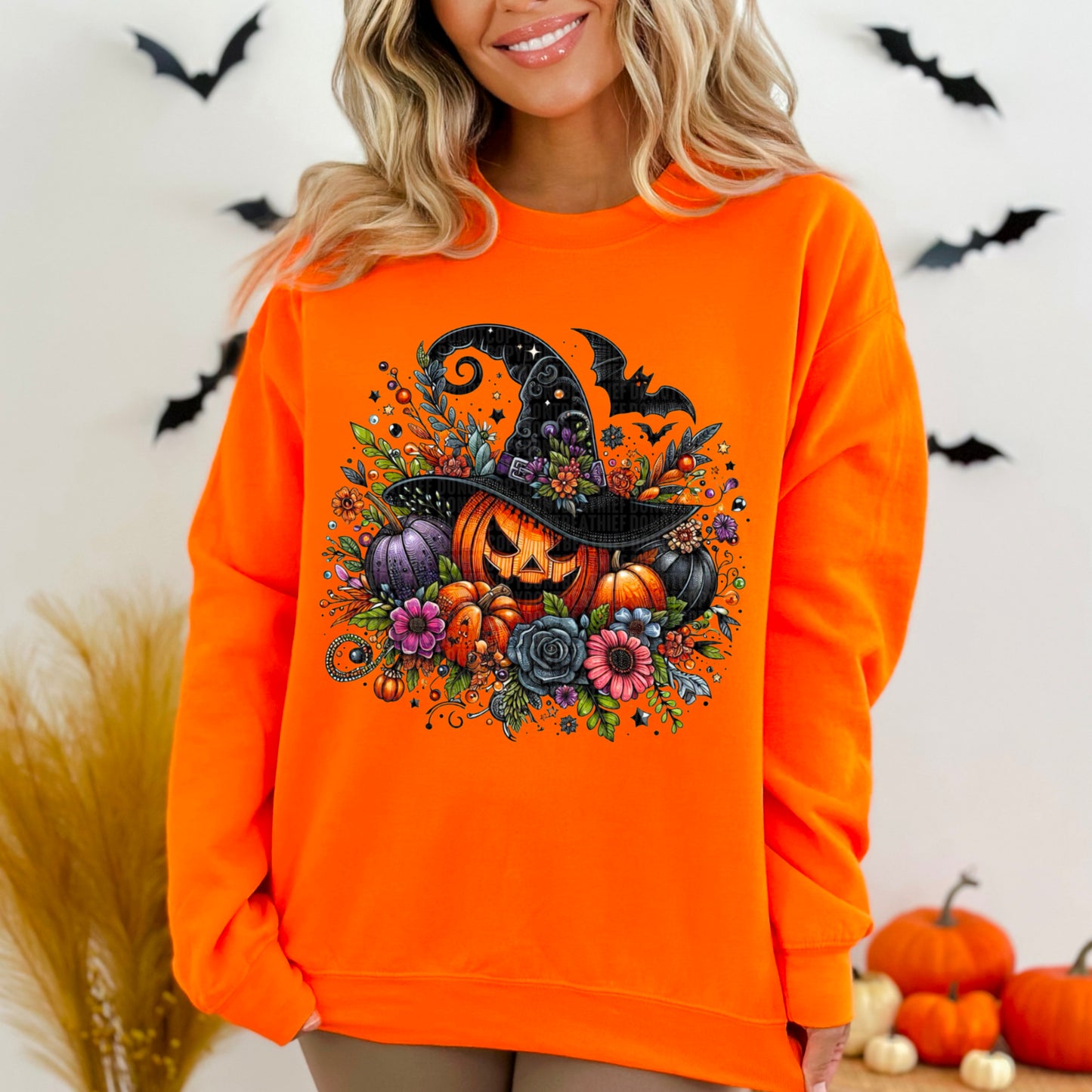 Pumpkin Witch Hat-DTF