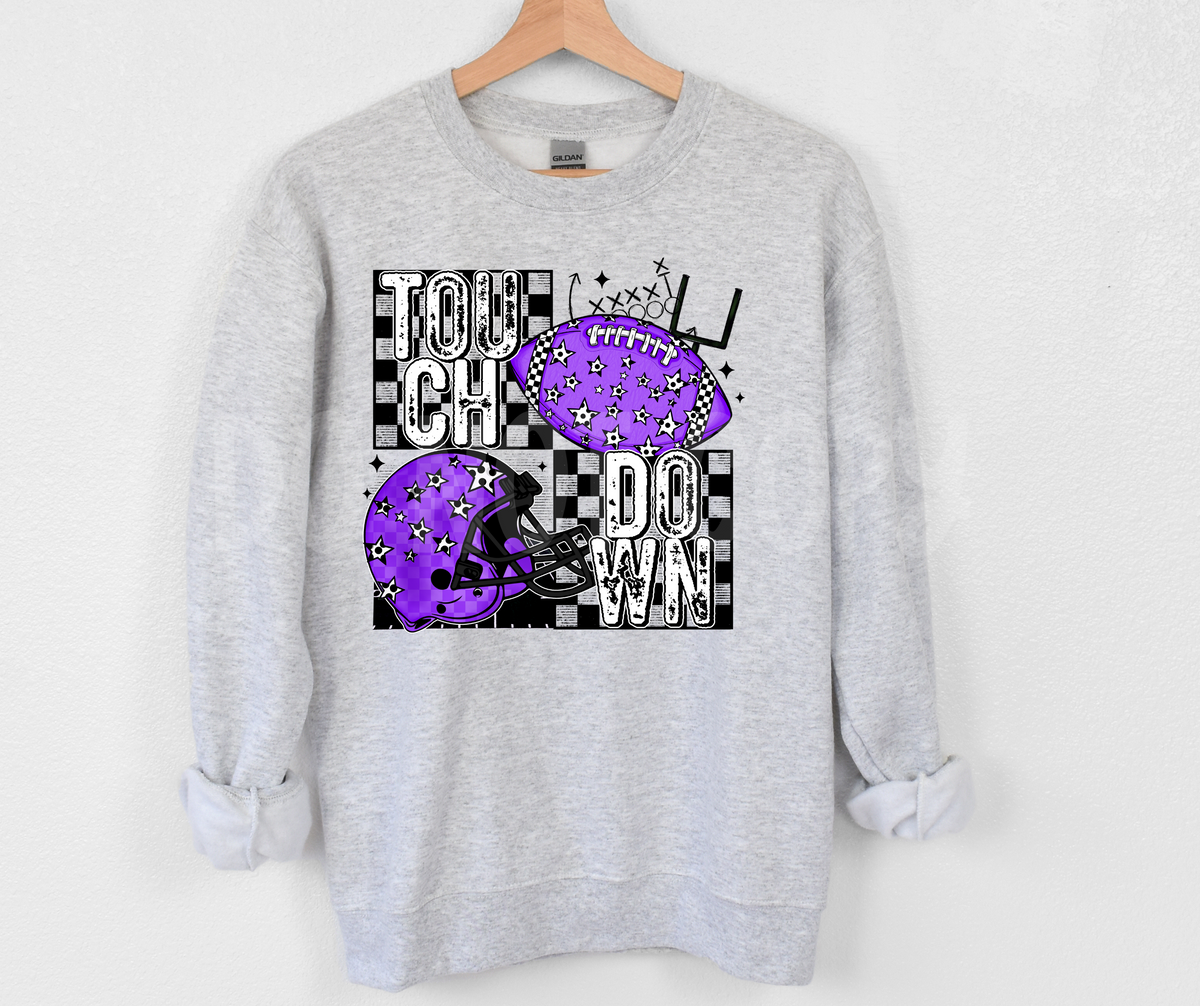 Touch Down Team Colors (ALL Colors LISTED IN THIS LISTING-DROPDOWN)-DTF