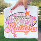 Football Pink Orange Stars Mascot (Dropdown)- DTF&UV