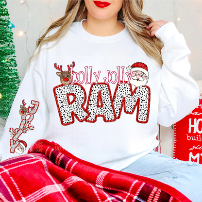 Holly Jolly Mascot Comes with Sleeve (DROPDOWN)-DTF&UV