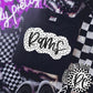 Rams Black And White Polka Dot Faux Stitch - DTF