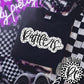 Rattlers Black And White Polka Dot Faux Stitch - DTF