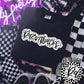 Razorbacks Black And White Polka Dot Faux Stitch - DTF