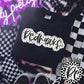 RedHawks Black And White Polka Dot Faux Stitch - DTF