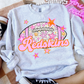 Football Pink Orange Stars Mascot (Dropdown)- DTF&UV