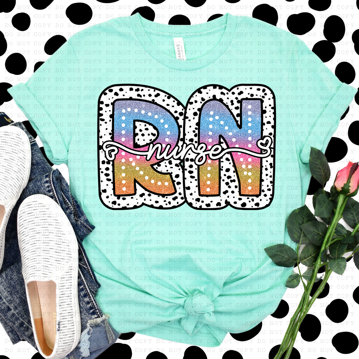Tie dye dottie(all in dropdown)-DTF