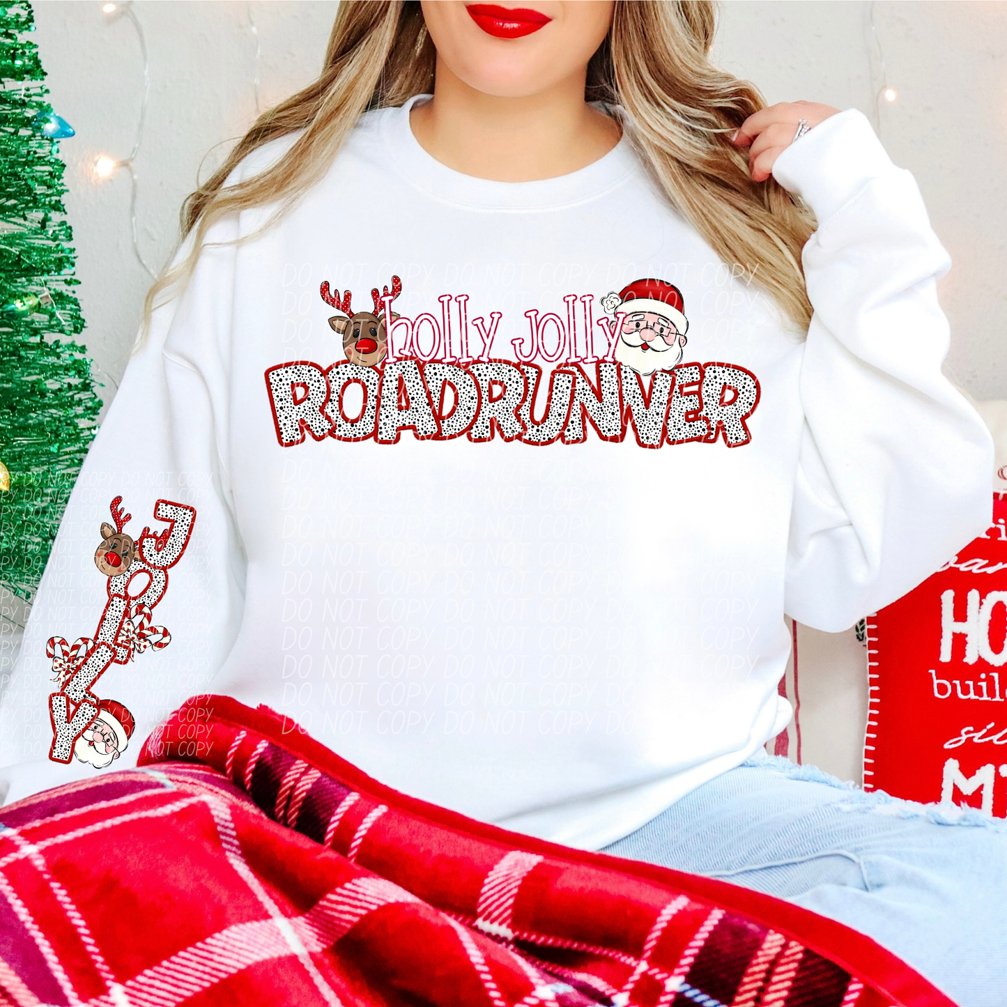 Holly Jolly Mascot Comes with Sleeve (DROPDOWN)-DTF&UV