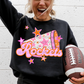 CHEER Pink Orange Stars Mascot (Dropdown)- DTF&UV