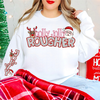 Holly Jolly Mascot Comes with Sleeve (DROPDOWN)-DTF&UV