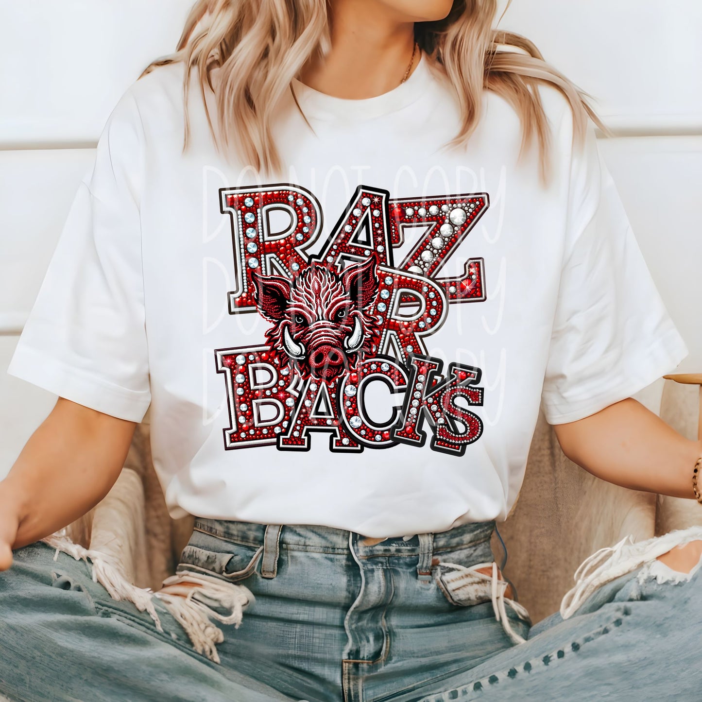 Razorbacks Rhinestone FC-DTF