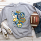Retro Football New Blue Yellow 1-DTF