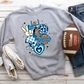 Retro Football New Carolina Blue-DTF