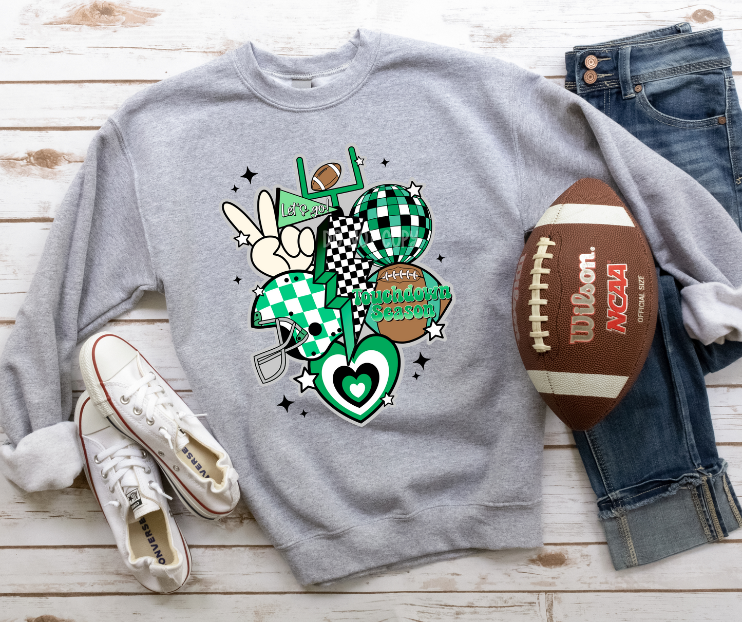 Retro Football New Green-DTF