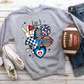 Retro Football New Navy Red Blue-DTF