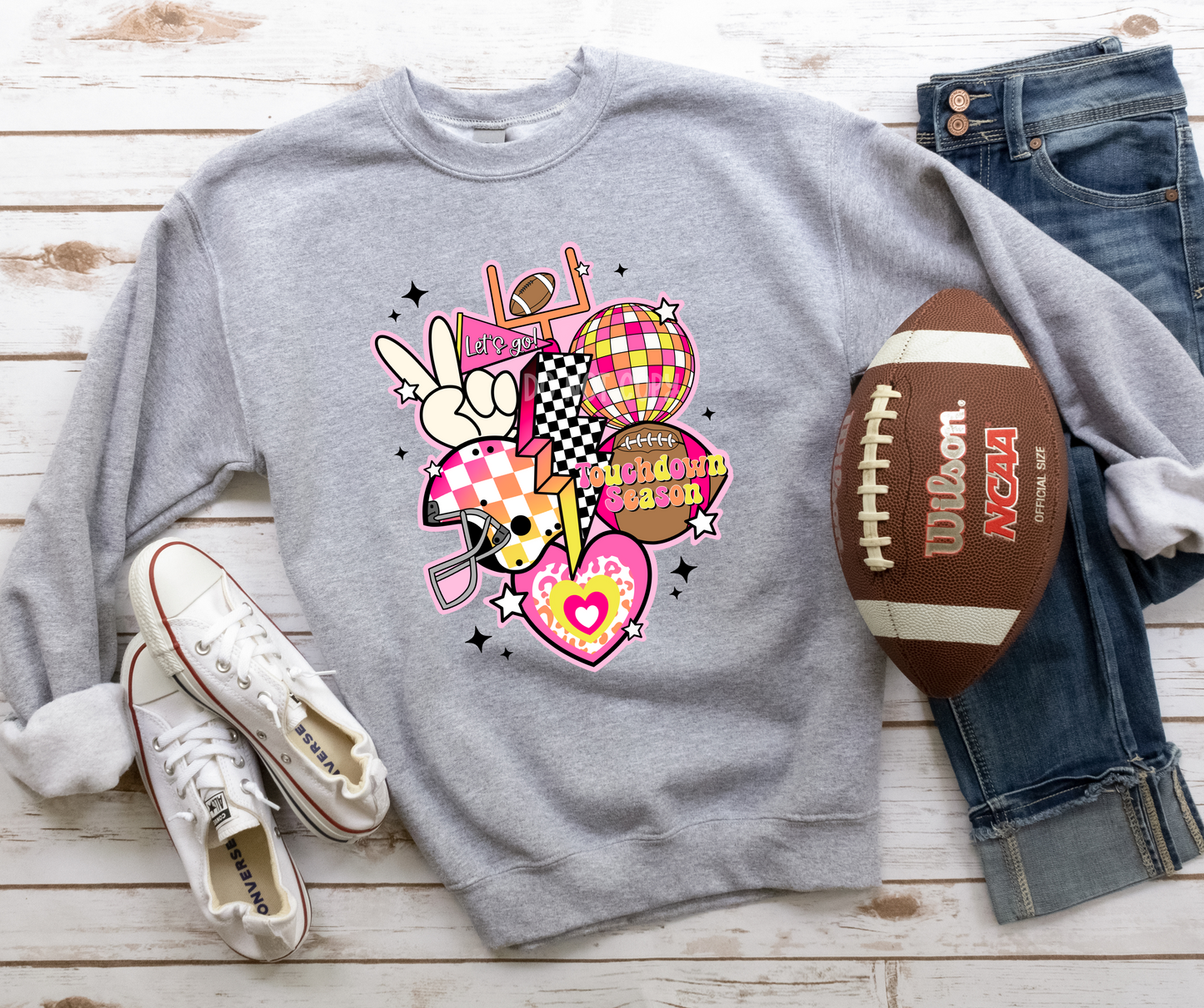 Retro Football New Pink-DTF