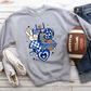 Retro Football New Royal Blue-DTF