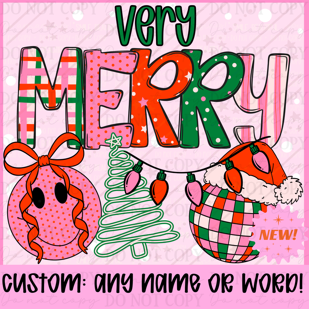 Very Merry custom- DTF
