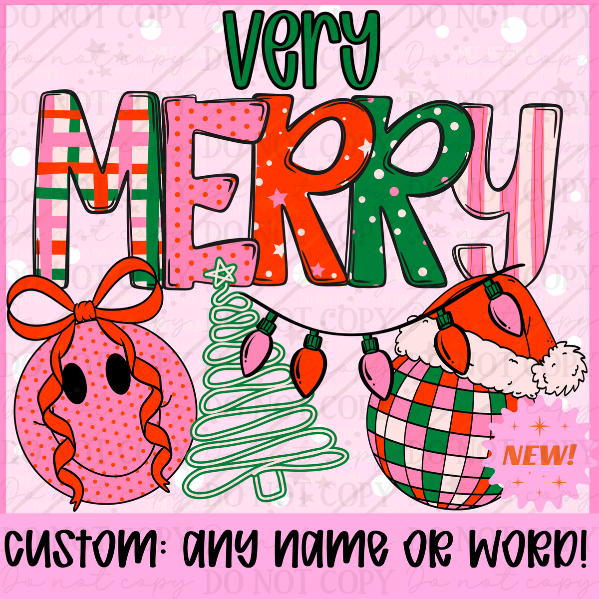 Very Merry custom- DTF