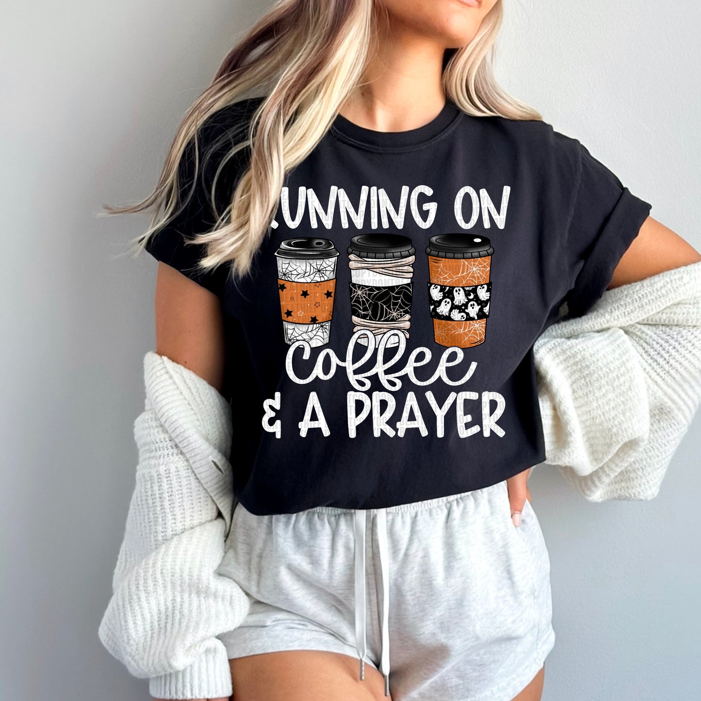 Running on Coffee prayer-DTF