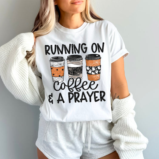 Running on Coffee prayer-DTF