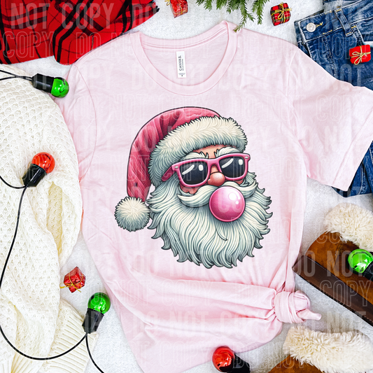 Santa sunglasses Bubblegum-DTF