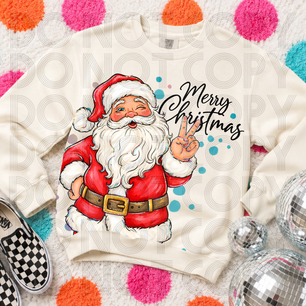 SANTA MERRY CHRISTMAS  -DTF