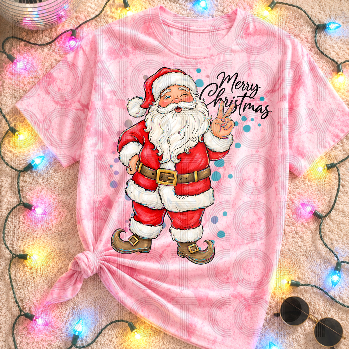 SANTA MERRY CHRISTMAS  -DTF