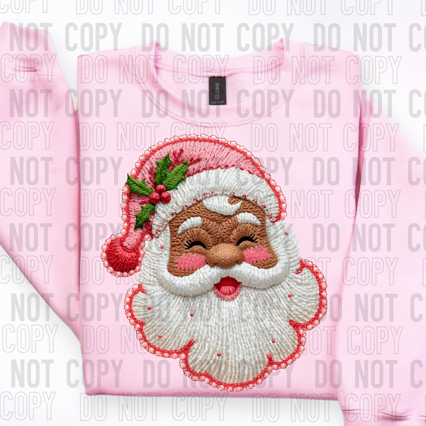 SANTA PINK FAUX YARN -DTF&UV
